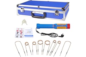 ZILCHX 1100W Magnetische Induktionsheizgerät, Flameless Induction Heater, Induktions Heizset mit 8 Induktionsspulen, Maximale Heiztemperatur 800°C, Zum Entfernen Von Rostigen Bolzen und Muttern, Blau