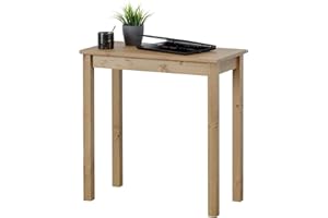 ‎HAGGE HOME hagge home Skandinavisch Holz Tisch Schreibtisch Kleiner Tisch Esstisch Computertisch Küchentisch Office Desk PC Tisch Homeoffice Esszimmertisch Wohnzimmertisch Arbeitszimmertisch 75x38 Braun