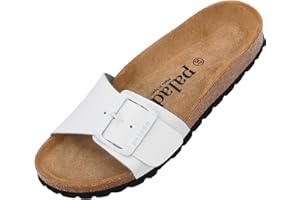 Palado Malta EGS Matt Women’s Mules, Sandals with Natural Cork Footbed, Sole Made of Finest Suede, Extra-Comfortable