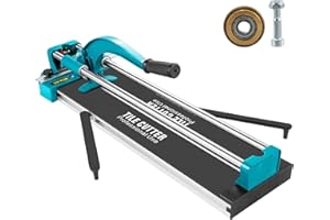 VEVOR Mophorn 24 Inch/600mm Tile Cutter Double Rails & Brackets Manual Tile Cutter 3/5 in Cap w/Precise Laser Manual Tile Cutter Tools for Precision Cutting