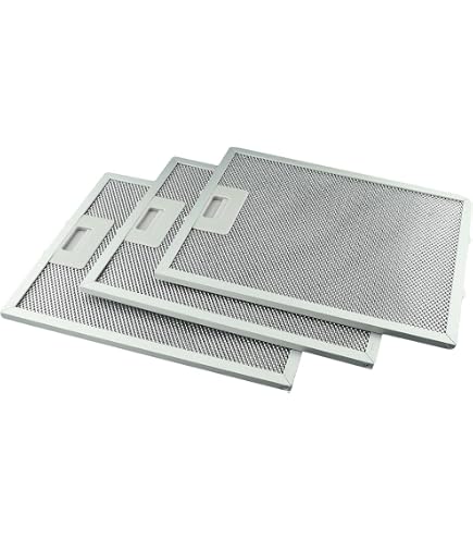 Pack 3 Filtros De Grasa Para Campana Extractora 340x280 Mm - Malla Metálica Aluminizada 5 Capas, Compatible Con Varias Marcas