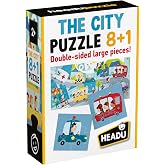 Headu Puzzle 8+1 City (2-5 Yaş)