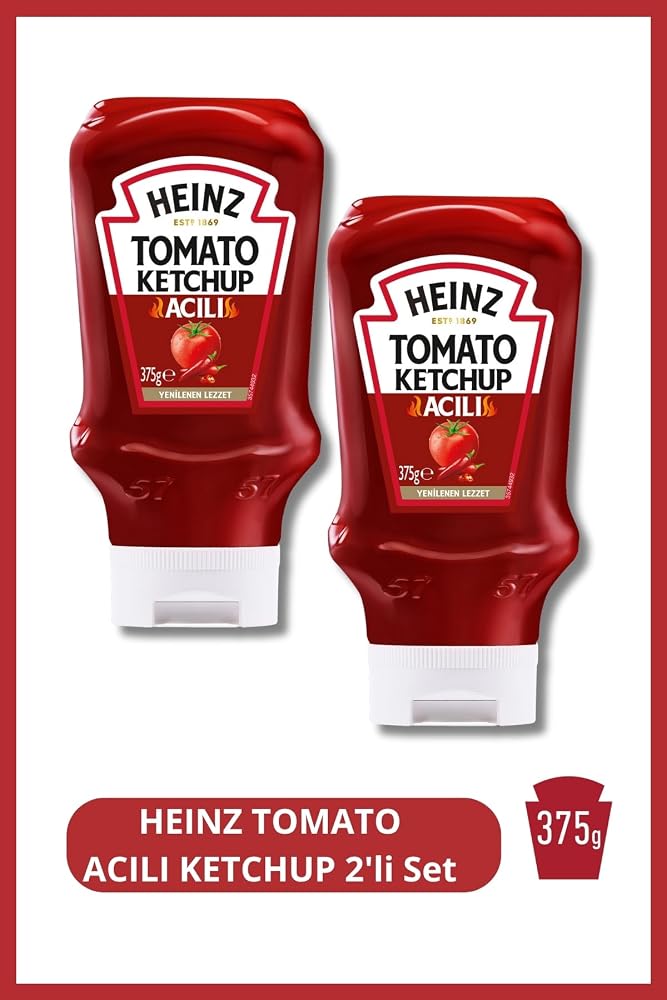 Heinz Acılı Ketçap 375 GR 2'Li Set