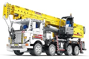 belodoro Auto Crane, Large 2,206-Piece Dynamic Auto Crane Toy for Engineering Enthusiasts and Teenagers, Disaster Relief & Special Vehicle Building Kits, Mechanical Series Toys 22007