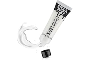 Latex liquide Spook Fest – 15 ml de maquillage sfx parfait avec de la peinture faciale en faux sang pour créer un incroyable maquillage de zombie Halloween.