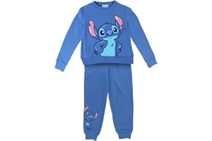 Stitch träningsoverall i bomull för barn, bekväm och mjuk, för dagligt bruk, sportkläder för barn från Stitch
