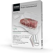 Sacchetti Sottovuoto CASO 20x30 Cm - Confezione Da 100 Pezzi, Senza BPA, Per Conservazione Alimenti