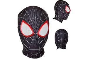 yumcute Spider Maske, Spider Kostüm Maske für Kinder Erwachsene, Spider Maske Kostüm Spielzeug Masken Set,Superhelden Kostüme Spider Anzug Masquerade Mask Film Cosplay Kostüm Requisiten Zubehör