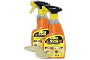 Goo Gone - Lot de 2 sprays de dissolvant de colle et dissolvant d'autocollants