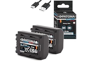 PATONA Platinum NP-FZ100 USB Zestaw akumulatorów (2400 mAh) z bezpośrednim wejściem USB (USB-C)