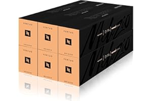 Nespresso Vertuo Coffee Pods, Pack of 60 Melozio Capsules for Nespresso Machines. Make Espressos, Cappuccino and Lattes at home. Made with Latin American Arabica coffee beans. Recyclable Pods.