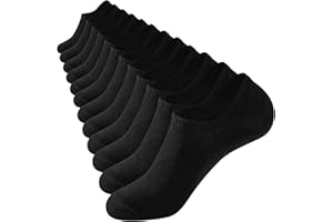 Niofind No Show Trainer Socks Mens Womens Invisible Footies Men Ladies Low Cut Cotton Multipack Breathable Summer Casual Liner Ankle Socks with Non-Slip Silicone 6 Pairs