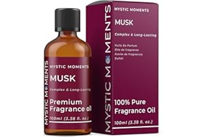 Mystic Moments | Olejek zapachowy piżmo - 100 ml - idealny do mydła, świec, kul do kąpieli, palników olejowych, dyfuzorów oraz produktów do pielęgnacji skóry i włosów