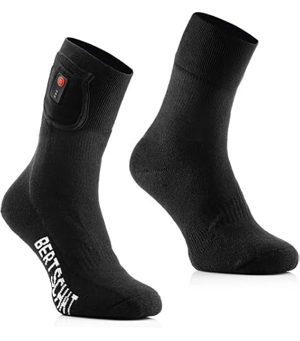 Chaussettes Chauffantes Rechargeables 8000mAh Avec Télécommande APP - Chauffage 360°, 3 Températures (45°-75°C) - Pour Ski, Randonnée, Camping (Homme/Femme)