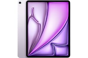 Apple iPad Air 13" (M2): display Liquid Retina, 128GB, fotocamera frontale orizzontale da 12MP, fotocamera posteriore da 12MP, Wi Fi 6E, Touch ID, autonomia di un giorno intero — Viola