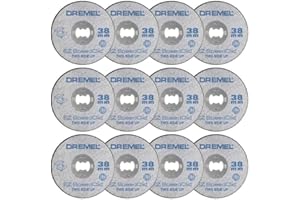 Dremel SC456B Lot de 12 Disques EZ SpeedClic à Tronçonner/Découper les Métaux 38mm avec Outils Rotatifs Dremel