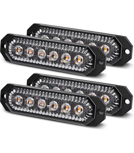 Willpower 2pcs 6LED Feu Stroboscopique Urgent Bleu Feux de Gabarit Latéraux Voiture 12V 24V Barre Lumineuse LED Balise Clignotante de Sécurité pour Remorque Utilitaire Bateau Tracteur Véhicule Willpower 2pcs 6LED Feu Stroboscopique Urgent Bleu Feux de Gabarit Latéraux Voiture 12V 24V Barre Lumineuse LED Balise Clignotante de Sécurité pour Remorque Utilitaire Bateau Tracteur Véhicule