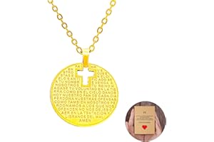 Only faith Collar Cruz para Mujer Acero Inoxidable colgante con Cruces collar 45 cm con Sobre o caja de regalo