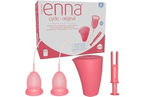 ENNA Cycle Menstruationstasse mit Applikator - Größe S -2 Stück