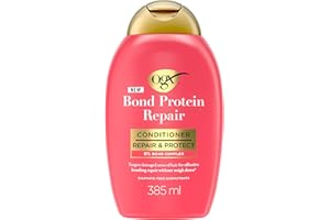 OGX Bond Protein Repair Conditioner 385ml – Après-shampoing réparateur cheveux secs et abîmés, anti-frizz, protège et renforce – Après-shampooing pour des cheveux plus lisses, résistants et hydratés