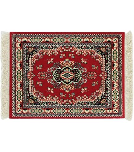 Rond Vintage Vloerkleed Ira - Perzisch Tapijt met Oosterse Fauna motieven in de