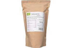MOARA Azúcar De Flor de Coco Orgánico | Endulzante 100% Natural Sin Gluten y Vegano | Edulcorante Saludable Premium con Bajo Índice Glucémico | en Doypack con cierre Zip