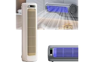 URCREAT Festberg Cooling Ace, Ribili Cooling Ace, Cooling Ace Air Conditioner, Tragbare Klimaanlage Lüfter Leise mit 3 Geschwindigkeiten, Desktop-Turm-Kühlventilator für Büro (Weiß,Plug-in-Modell)