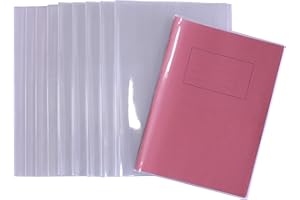 Bright Ideas Lot de 10 Pochettes Transparentes A4+ 235 mm x 345 mm, fabriquées en PVC Facile à Nettoyer et Robuste pour cahiers d'exercices Scolaires, Polychlorure de Vinyle, Claire, PK10