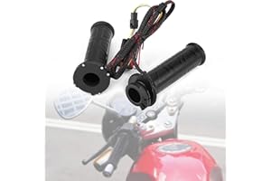 ‎YOSOO HEALTH GEAR 22mm Universal Motorrad Lenker Heizgriffe, Heizgriffe Motorrad Fahrrad Griffheizung Overgrips, 7/8 Zoll Motorrad Heizgriffe Lenkergriffe Elektrische Motorrad Beheizte Motorradgriffe (1 Paar)