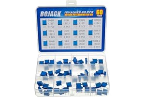 BOJACK 12 wartości, 60 szt., 100 do 500 kiloomów, 3296 W, wieloobrotowy potencjometr, zestaw wieloelementowy