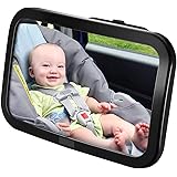 Specchietto Retrovisore Bambini Grande, Specchio Auto Bambino, Specchietto Regolabile Neonato per Sicurezza Poggiatesta Poste