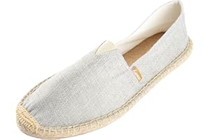 Kentti Klassische Herren-Espadrilles aus natürlichem Stoff