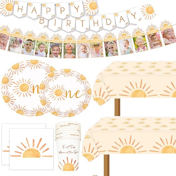 You Are My Sunshine Geburtstagskrone – Böhmen-Style Für 1. Geburtstag (weiß)