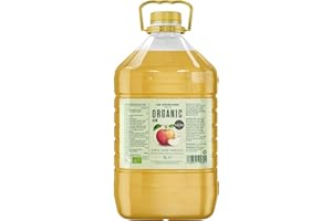 EAT WHOLESOME FOOD CO. Eat Wholesome Vinaigre de Cidre de Pomme Cru Bio Non Filtré avec « La Mère », Bouteille en Plastique, 5L