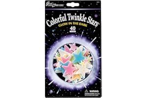 University Games-UNV19478 Étoiles Scintillantes colorées, Solid, 19478, Multicolore