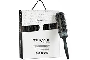 Termix Evolution XL - Pack di 5 spazzole per capelli rotonde, 3 cm più lunghe, che riducono i tempi di asciugatura, fibre ionizzate e tubo antiaderente. Comprende i diametri 17, 23, 28, 32 e 43