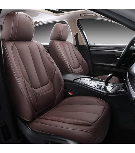 Coprisedili Universali per Auto a 5 * Pelle PU a Motivo Diamante, Traspiranti e * Compatibili con * Design con Cerniera, Adatti alla Maggior Parte di Auto e SUV * Interno, Regali di Natale