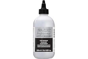 ‎WINSOR & NEWTON Winsor & Newton 3040937 Farbflussverbesserer für Acrylfarben, erhöht die Fließfähigkeit von Farben - 250ml Flasche
