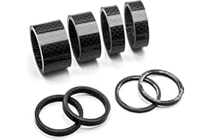 HQCM 8 Unidades De Anillo Distanciador MTB Bicicleta De Carretera Carbono Espaciador Aluminio Juego Bicicleta Auricular Espaciador 3/5/10/15/20mm