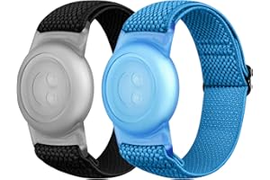 YONGBB 2 Piezas Pulseras Elásticas AirTag Compatibles con AirTag Finder, Correa Protectora Ajustable Antipérdida para Rastreador GPS, Adecuada para Niños Personas Mayores