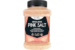 Herbion Naturals Himalayan Pink Salt - Fine Grain Supreme Quality - 5 lb. (2.2 Kg) Unbreakable Jar - Kosher Certified - GMO-Free - Chemical-Free – Vegan