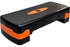 ZANGCO Fitness Stepper | Exercise Step for Home & Gym, Suited for Cardio, Yoga, Aerobics, Weights, Workout for Indoor/Outdoor | Adjustable 2 Step Level Heights (10,15 CM) | Exercise Accessory