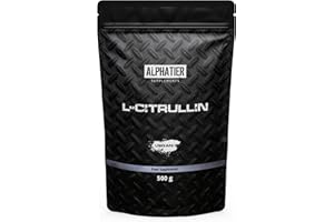ALPHATIER SUPPLEMENTS Alphatier L Citrullina Malato in Polvere altamente dosata vegan + pura 500 g DL 2:1 - L-Citrulline Malate Powder - Fitness e Bodybuilding - Qualità premium