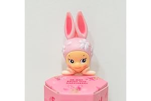 TEDDY'S SUITE Baby Angel,Statuetta da collezione, pupazzo decorativo, decorazione adesiva per telefoni cellulari, tablet, computer, 1 figura a sorpresa casuale, angelo della fortuna, ciliegia