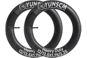 YunSCM 2 Piezas 47/57-305 Engrosado Cámara 12/12 1/2x1.75/2.25 AV32mm Valve Compatible 12 Pulgadas para Carro de Bebe Cámara de Aire 12/12.5x1.75 12/12.5x1.95 12/12.5x2.125 12/12.5x2.1 12/12.5x2.25