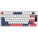 Hawk Gaming HK255 Membrane LCD RGB Kablosuz/Bluetooth%75 T&uuml;rk&ccedil;e Gaming Klavye (Mavi Kırmızı)