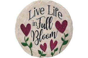 Spoontiques - Gartendeko - Life in Full Bloom Trittstein - Dekostein für Garten