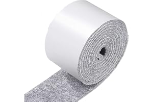 SunAurora Fieltro Adhesivo Rollo,Almohadillas Fieltro Muebles,Atideslizante Fieltro para Proteger Suelo de Madera y Laminado(400cm x 5cm x 3mm)