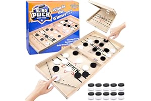 PIPIHOME Juego De Mesa De Hockey, Juego RáPido De Disco De Honda, Juego De Hockey De Escritorio, Adecuado para La InteraccióN Entre Padres E Hijos, Actividades De ReunióN Familiar