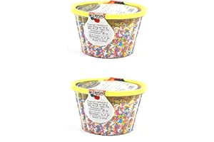 DUE ESSE S.N.C. DI SABATINI ALDO & C. GR 400 di CODETTE di Zucchero Colorate Ideali per LA Decorazione E Realizzazione di Dolci, Gelati, Dessert, PASTICCINI, Torte E Biscotti